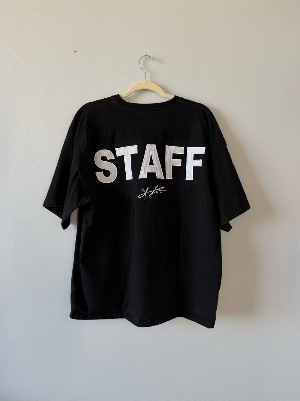 Fine Culturee Black "STAFF" Embroidered Graphic Tee - Men